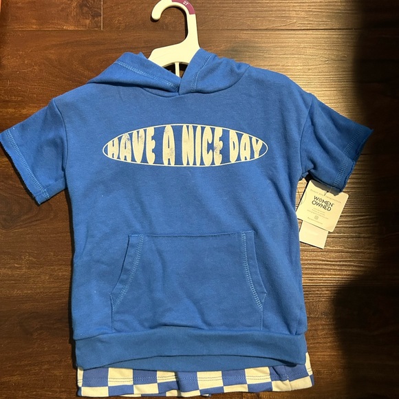 Grayson Mini Have a Nice Day Hoodie & Shorts Set - Picture 1 of 3